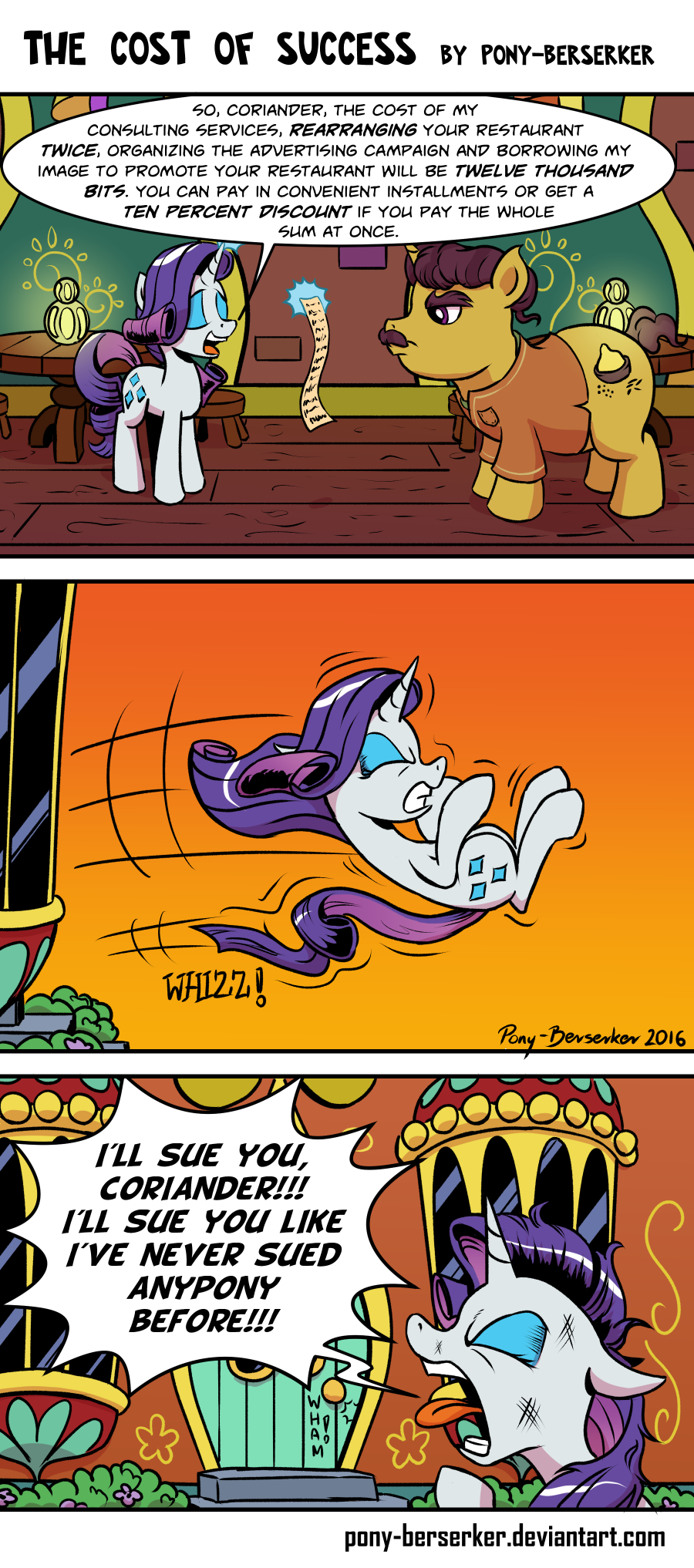 2016 comic coriander_cumin_(mlp) dialogue english_text equine female friendship_is_magic horn mammal my_little_pony pony-berserker rarity_(mlp) text unicorn