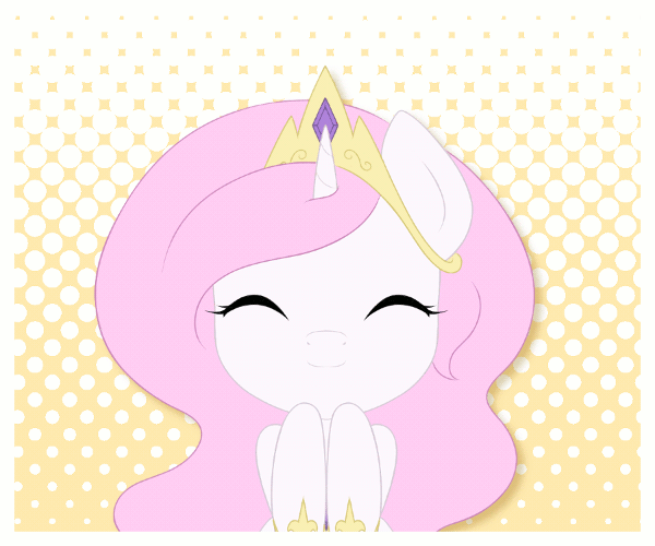 animated cute equine eyes_closed female friendship_is_magic horn jdan-s mammal my_little_pony open_mouth princess_celestia_(mlp) smile tongue winged_unicorn wings
