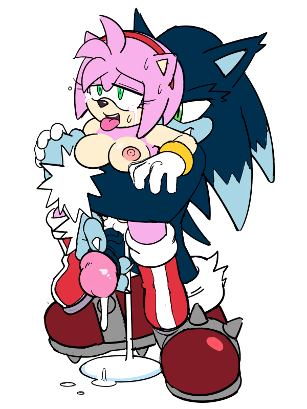 (series) after_sex amy_rose cum hedgehog mammal open_mouth penis sonic_(series) sonic_the_werehog watatanza_(pixiv) werehog