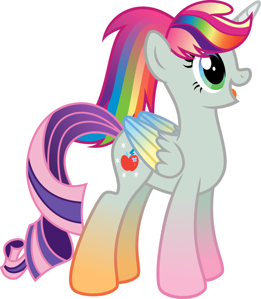 cutie_mark equine feathers female feral friendship_is_magic fur fusion hair horn horse hybrid mammal multicolored_hair my_little_pony open_mouth osipush pony what_has_magic_done winged_unicorn wings