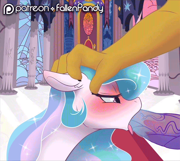 2016 animated discord_(mlp) equine erection fellatio female feral friendship_is_magic horn male mammal my_little_pony oral penis princess_celestia_(mlp) sex stepandy unicorn