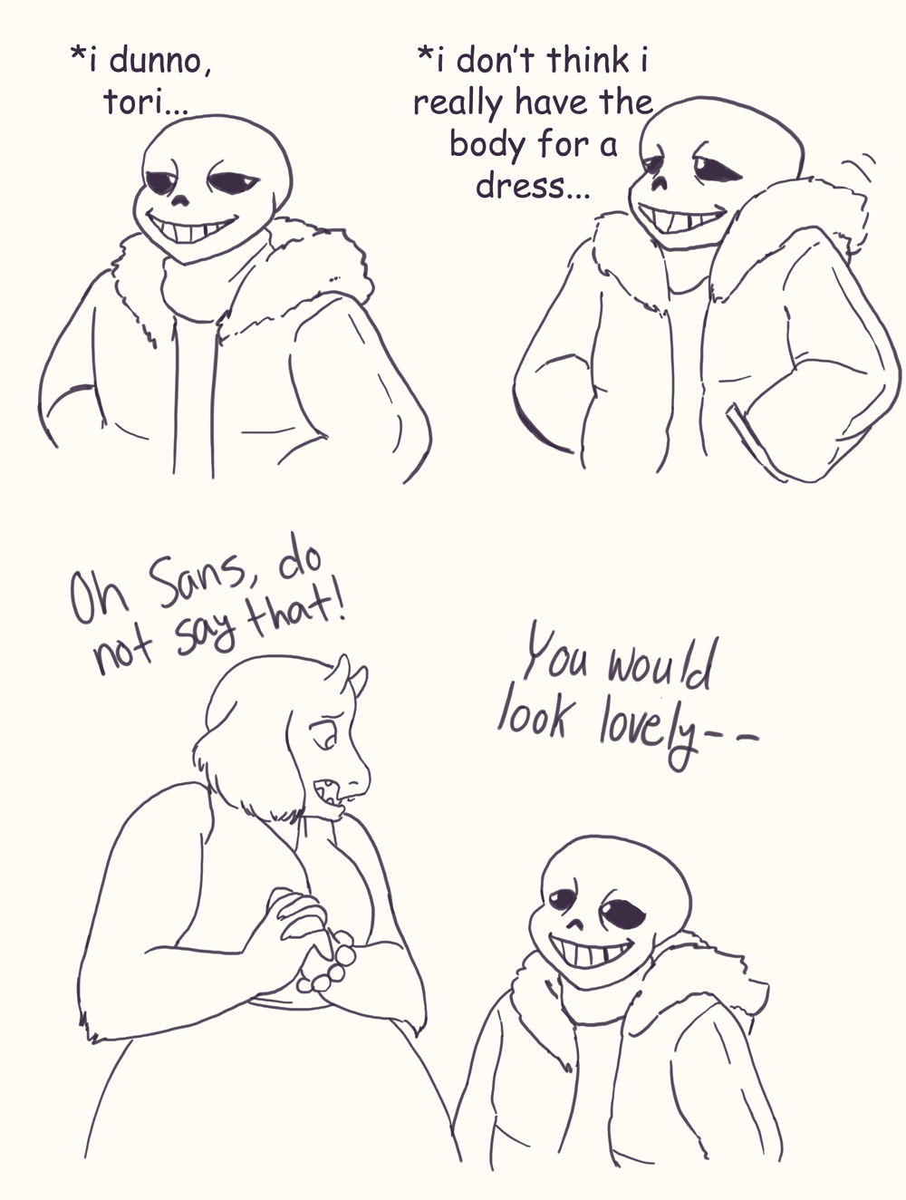 2016 animated_skeleton anthro bone boss_monster caprine dialogue english_text female goat male mammal mature_female sans_(undertale) skeleton skellymor text toriel undead undertale video_games