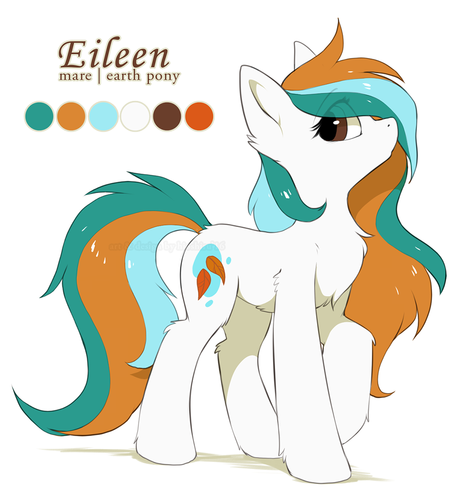 blue_hair brown_eyes cutie_mark earth_pony eileen equine eyelashes female feral hair hioshiru hooves horse mammal model_sheet my_little_pony pony simple_background solo standing white_background white_hair