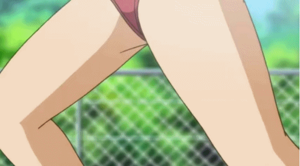 :o animated animated_gif ass backlighting bangs blurry bouncing_breasts breasts buruma chain-link_fence clenched_hands close-up cross-laced_footwear day depth_of_field earrings faceless faceless_female fence from_behind from_side gym_shirt hair_between_eyes jewelry kono_aozora_ni_yakusoku_wo medium_breasts open_mouth outdoors puffy_short_sleeves puffy_sleeves red_hair running sawaki_rinna screencap shirt short_hair short_sleeves sky socks solo stud_earrings sunlight sweat thigh_gap thighs track tree white_legwear white_shirt