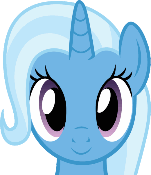 animated equine female feral friendship_is_magic fur hair horn looking_at_viewer mammal multicolored_hair my_little_pony purple_eyes smile solo trixie_(mlp) two_tone_hair unicorn