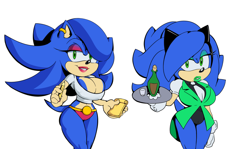 2016 alpha_channel anthro big_breasts breasts cleavage clothed clothing crossgender cuisine female hedgehog mammal sonic_(series) sonic_the_hedgehog