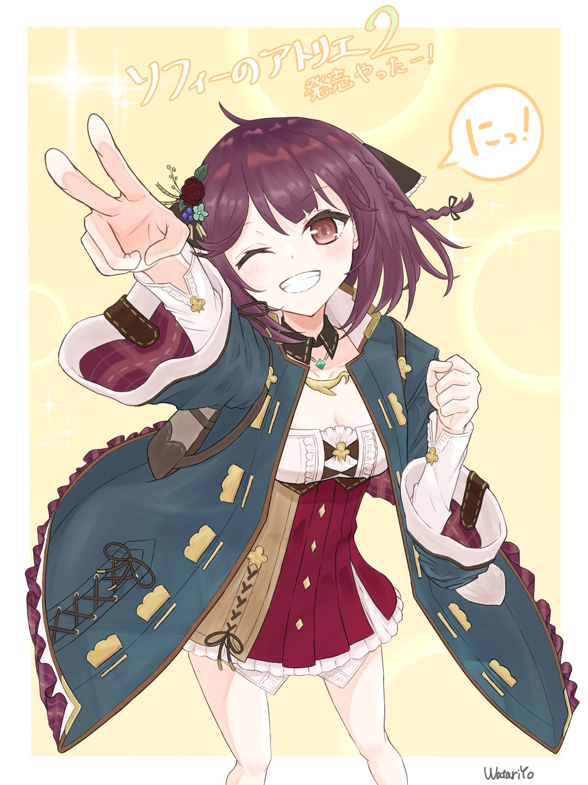 atelier_(series) atelier_sophie atelier_sophie_2 highres sophie_neuenmuller v watariyo