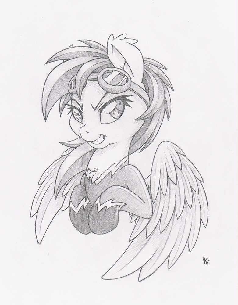 dfectivedvice equine eyelashes eyewear feathered_wings feathers female feral friendship_is_magic goggles greyscale hooves mammal monochrome my_little_pony pegasus rainbow_dash_(mlp) simple_background sketch smile solo white_background wings wonderbolts_uniform