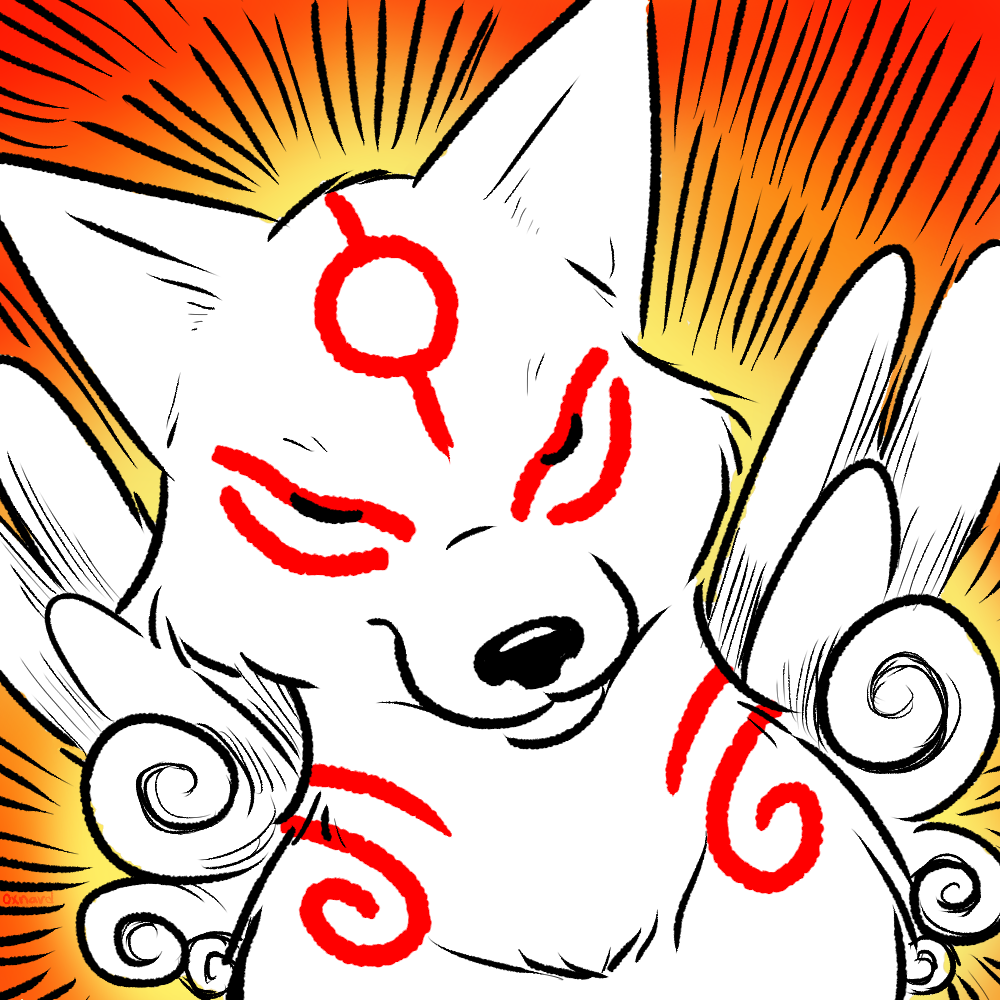 canid canine canis capcom eyes_closed mammal nishi solo video_games wolf ōkami