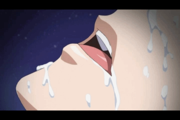 1girl animated animated_gif brandish cum demon_girl facial female licking licking_lips lips mouth open_mouth outdoors smile solo_focus succubus tongue tongue_out twiska