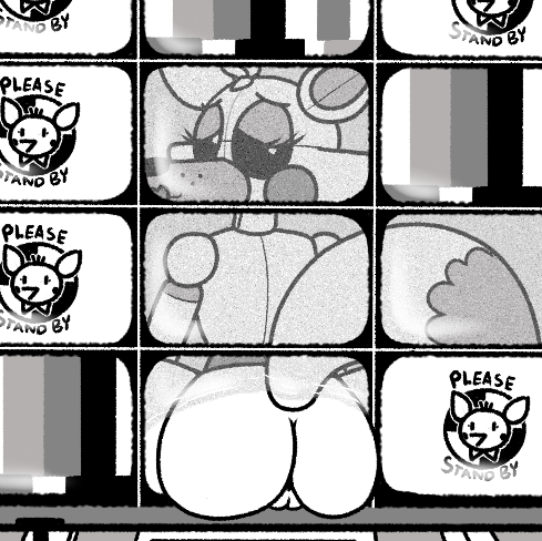 animatronic butt canine female five_nights_at_freddy's five_nights_at_freddy's_world fox invalid_tag lolbit_(fnaf) machine mammal pussy robot snaxattacks solo television video_games