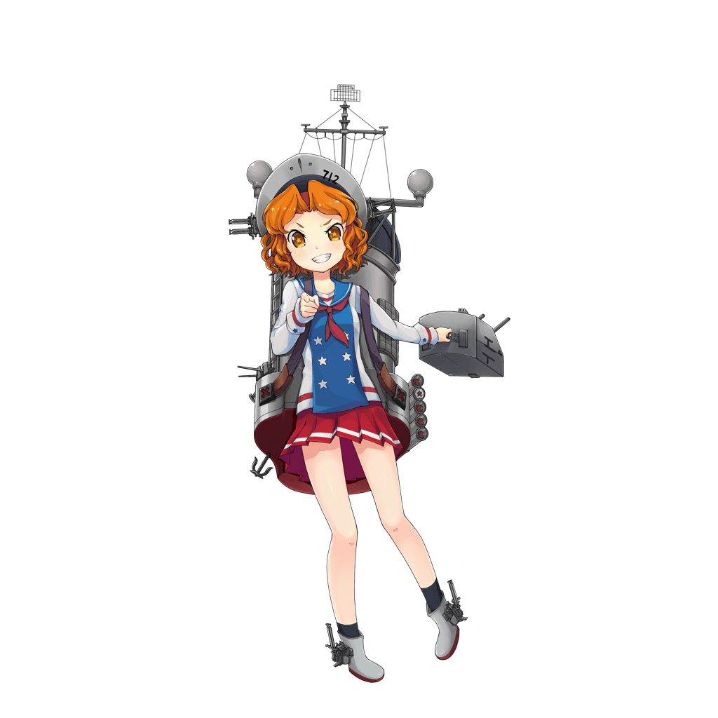 :d anchor bangs black_legwear breasts cannon e_neko full_body grin gyatt_(zhan_jian_shao_nyu) hat holding holding_weapon i_want_you long_sleeves looking_at_viewer machinery official_art open_mouth orange_hair parted_bangs pigeon-toed pleated_skirt pointing pointing_at_viewer radar red_skirt rigging shirt shoes short_hair skirt small_breasts smile smokestack socks solo standing star star-shaped_pupils symbol-shaped_pupils teeth torpedo transparent_background turret v-shaped_eyebrows weapon white_footwear white_hat white_shirt yellow_eyes zhan_jian_shao_nyu