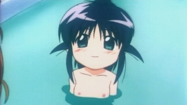 andou_mahoro artist_request flat_chest mahoromatic nipples nude onsen solo