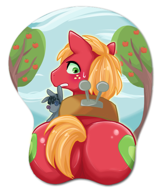 big_macintosh_(mlp) buryooooo butt equine friendship_is_magic horse male mammal mouse_pad my_little_pony rear_view