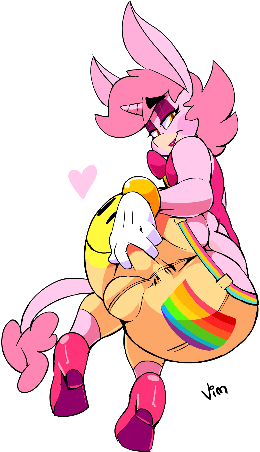 &lt;3 alpha_channel boon_(vimhomeless) bulge butt clothing equine girly horn male mammal solo spreading thong unicorn vimhomeless