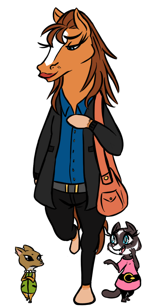 2017 anthro caitlin_vison cervine clothed clothing crossed_arms deer disney ear_piercing equine fan_character female gem group handbag horse hybrid inkyfrog jewelry lipstick makeup mammal mouse mustelid necklace pearl_(gem) piercing polecat rodent simple_background size_difference smile teal_eyes white_background zootopia