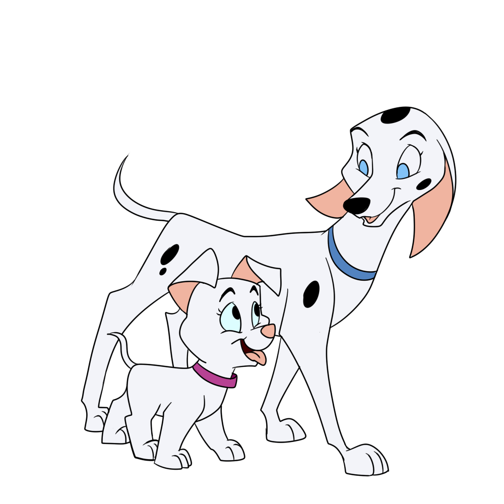 101_dalmatians aged_up blue_eyes cadpig canine dalmatian disney dog female lonbluewolf mammal oddball_(101_dalmatians)