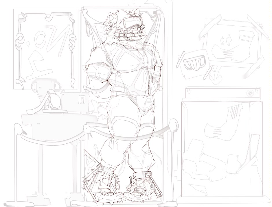 anthro barazoku big_muscles chained_up clothing eyewear felid footwear gag gagged goggles lion male mammal monochrome muscular muscular_anthro muscular_male muscular_sub on_display pantherine restrained reykn shoes sneakers solo standing submissive submissive_anthro submissive_male