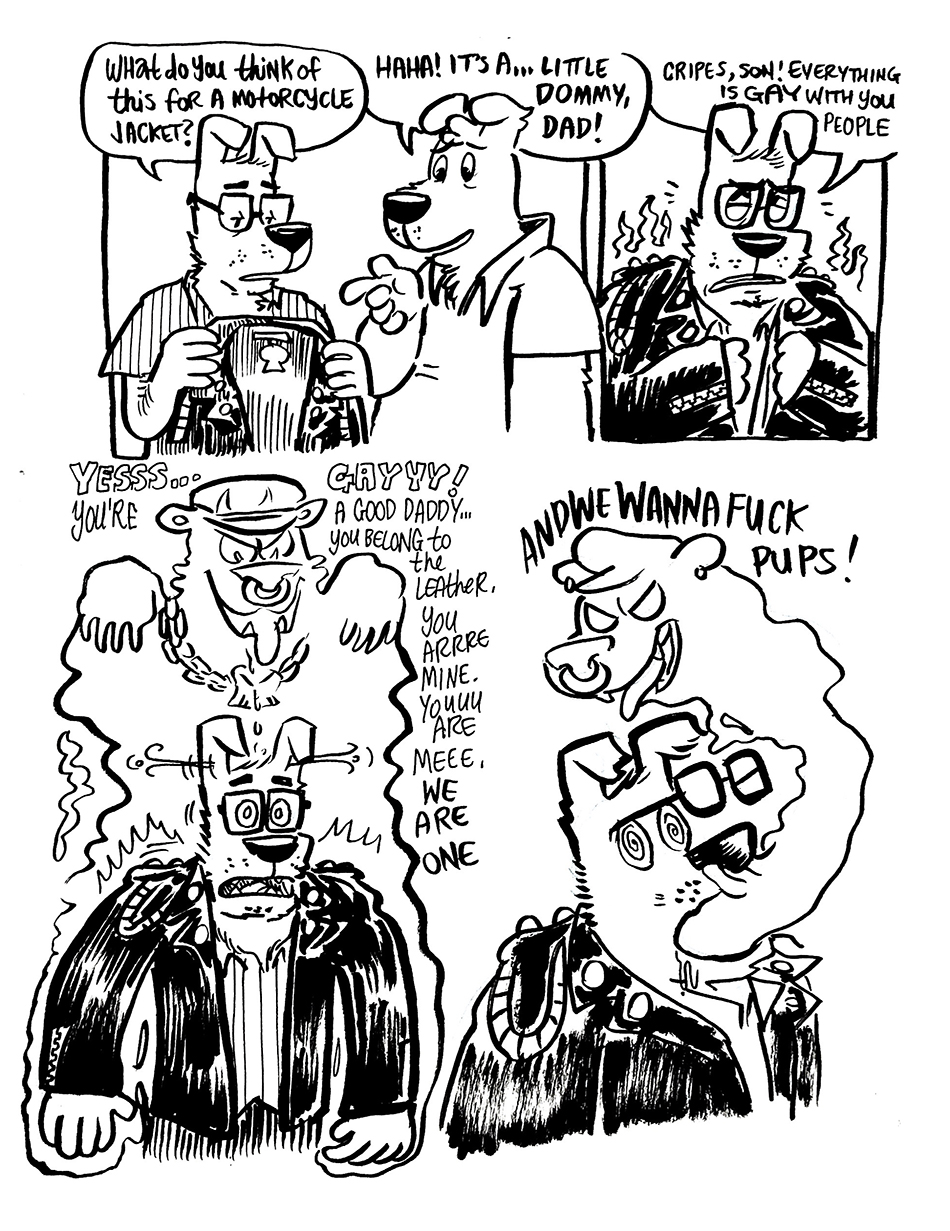 anthro billy_fore canine comic dog eyewear father glasses hypnosis male mammal marco_and_marty marty_martin mind_control parent son