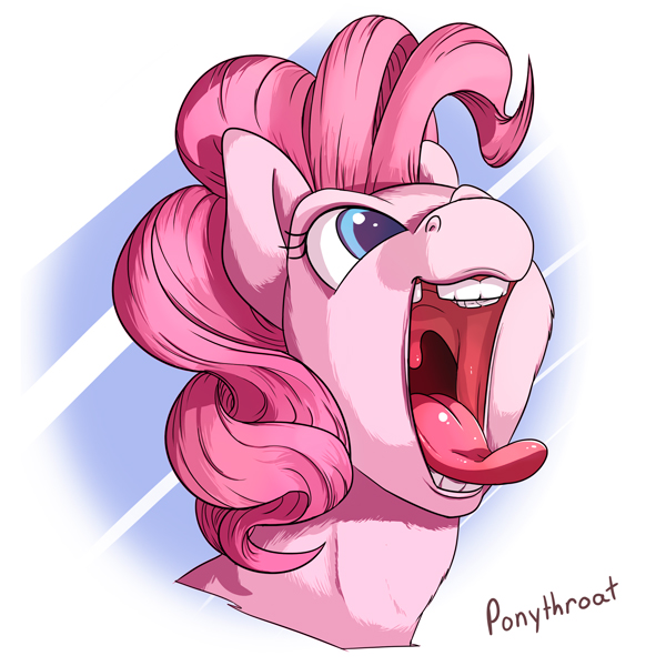 bust_(disambiguation) friendship_is_magic happy mouth_shot my_little_pony open_mouth pinkie_pie_(mlp) ponythroat portrait tongue tongue_out uvula