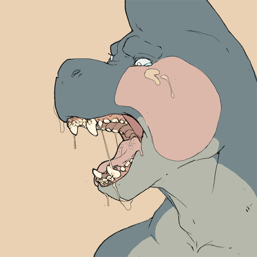 ambiguous_gender anthro bald cum cum_in_mouth cum_inside cum_on_face fangs fish marine opblaaskrokodil open_mouth shark solo teeth