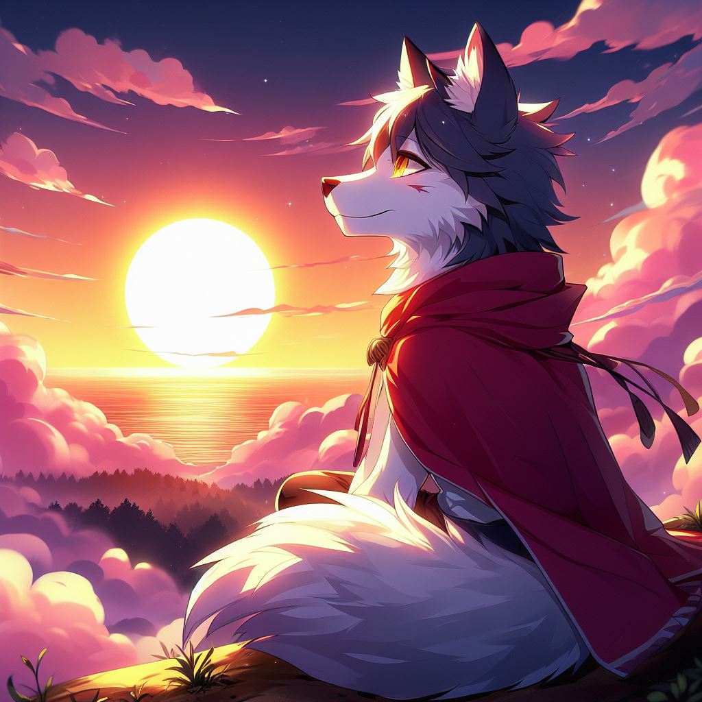 ai_(disambiguation) animal_humanoid anthro canid canid_humanoid canine canine_humanoid casual digital_media_(artwork) fox_humanoid humanoid invalid_tag male mammal mammal_humanoid solo sunset the_hornyest_wolf