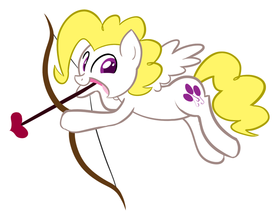 arrow cosplay cupid cutie_mark digital_media_(artwork) equine happy mammal my_little_pony open_mouth pegasus purple_eyes simple_background smile solo surprise_(pre-g4) unknown_artist white_background wings