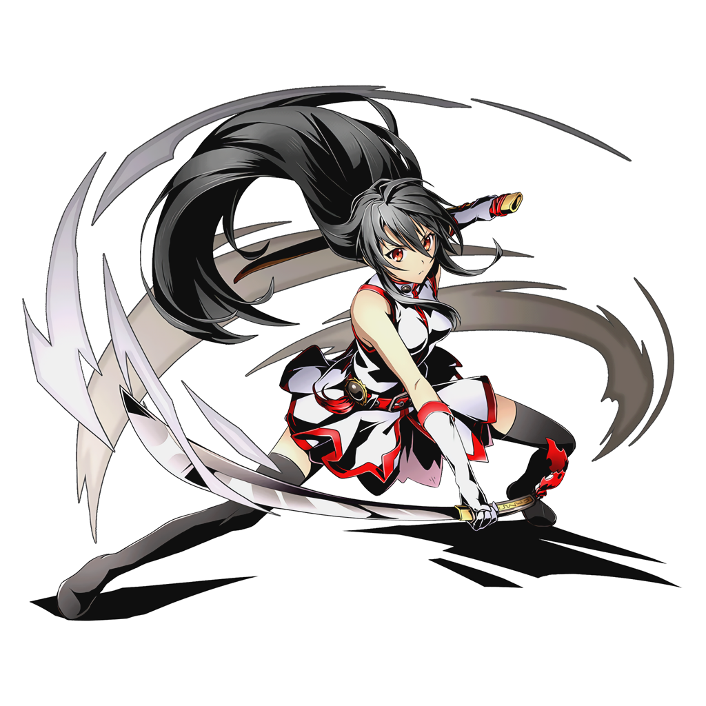 akame akame_ga_kill! alpha_transparency bare_shoulders black_hair black_legwear divine_gate elbow_gloves floating_hair full_body gloves hair_between_eyes holding holding_sheath holding_sword holding_weapon katana long_hair necktie official_art pleated_skirt red_eyes red_neckwear shadow sheath shirt skirt sleeveless sleeveless_shirt solo stance sword thighhighs transparent_background ucmm unsheathed very_long_hair weapon white_gloves white_shirt white_skirt zettai_ryouiki