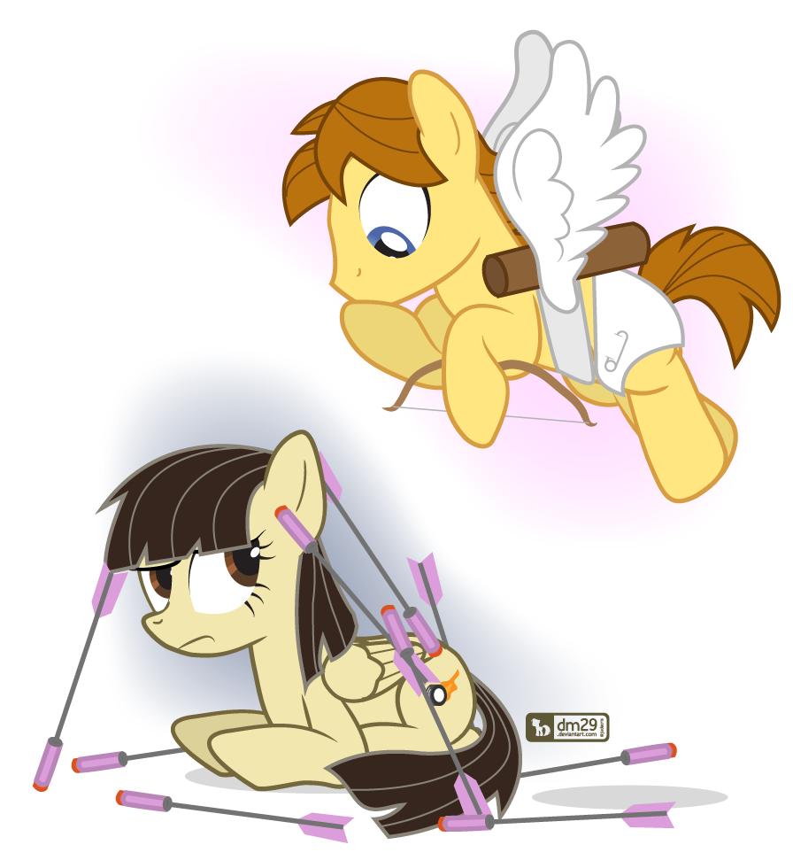 2017 bow_(weapon) cupid dm29 duo equine fan_character female friendship_is_magic male mammal mandopony my_little_pony pegasus ranged_weapon weapon wild_fire_(mlp) wings