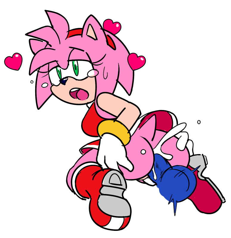 &lt;3 amy_rose anal anal_penetration anthro balls breasts butt clothed clothing cum cum_in_ass cum_inside disembodied_penis duo erection faceless_male female hand_on_butt hedgehog humanoid_penis male male/female mammal open_mouth penetration penis pussy sex simple_background sonic_(series) sonic_the_hedgehog sweat tears watatanza watatanza_(pixiv)