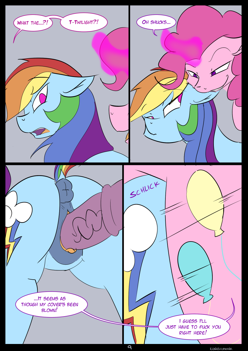 animal_genitalia animal_penis anus balls comic cutie_mark dickgirl dickgirl/female duo english_text equine equine_penis female friendship_is_magic hair intersex intersex/female kanashiipanda mammal multicolored_hair my_little_pony open_mouth pegasus penetration penis pink_hair pinkie_pie_(mlp) purple_eyes pussy rainbow_dash_(mlp) rainbow_hair sex smile standing text tongue vaginal vaginal_penetration wings