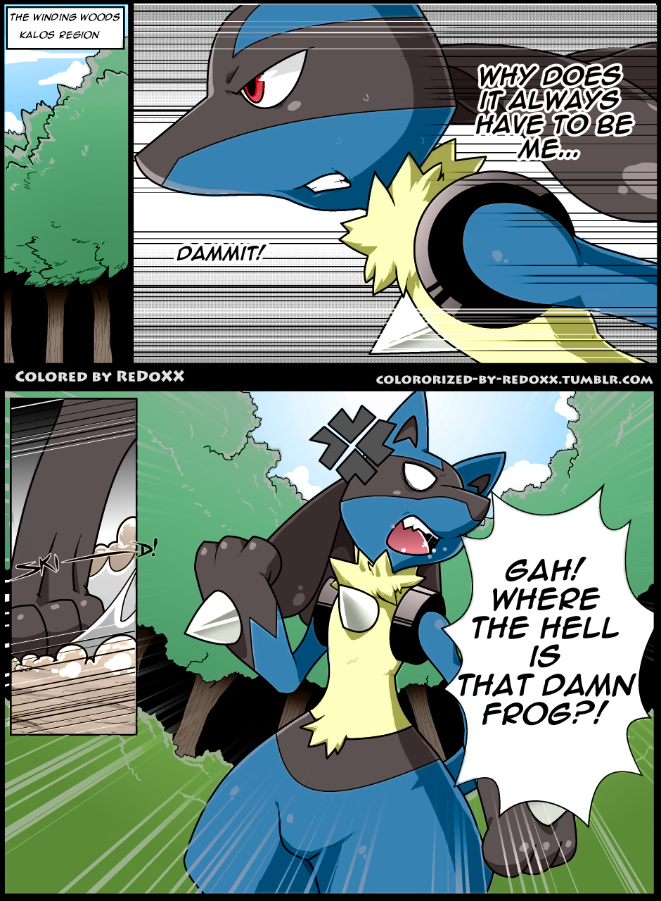 colored_by_redoxx kivwolf lucario nintendo pok&eacute;mon redoxx video_games