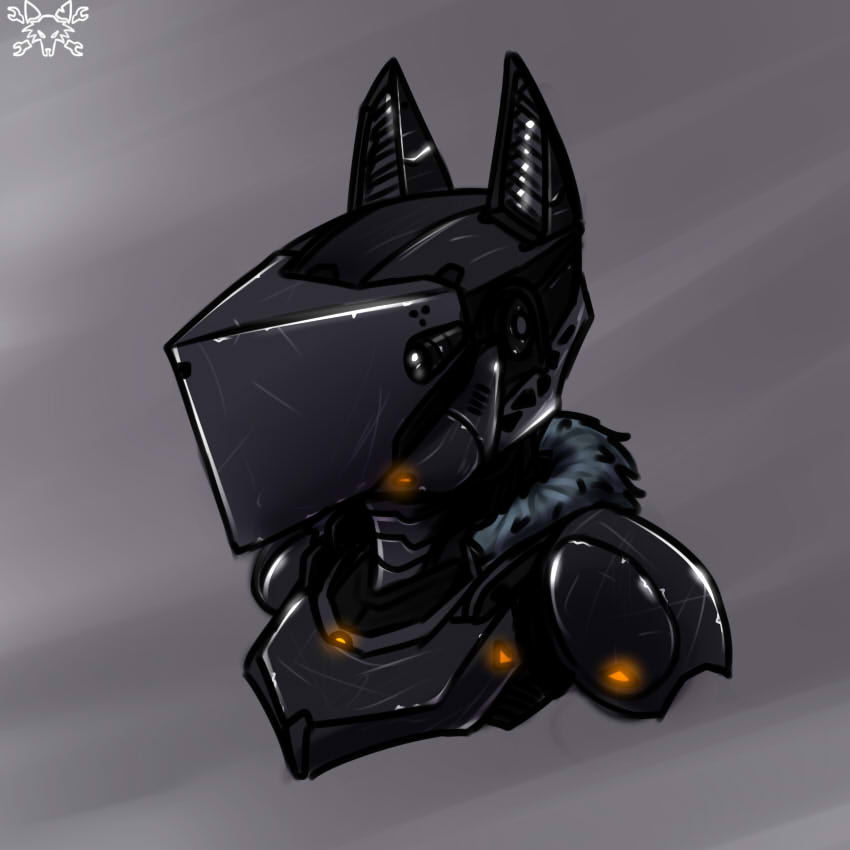 2017 anthro armor design future futuristic helmet metalfoxxx portrait science_fiction solo