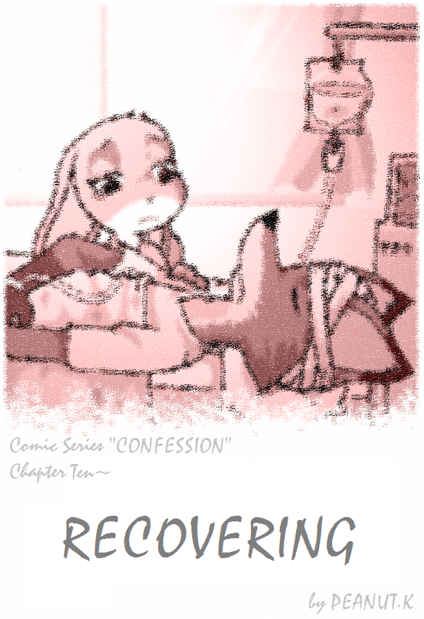 2016 anthro bandage bed canine clothed clothing comic disney duo english_text eyes_closed female fox fur gloves_(marking) head_wraps inside intravenous judy_hopps lagomorph long_ears looking_at_another lying male mammal markings monochrome nick_wilde on_back on_bed peanut.k pillow rabbit simple_background tears text under_covers white_background window zootopia