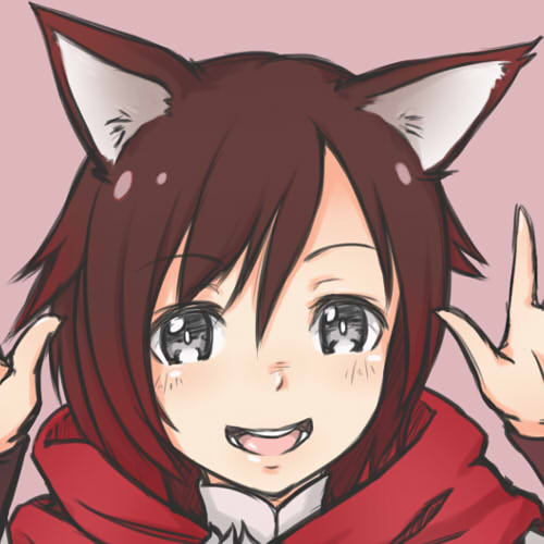 1girl animal_ears dog_ears happy ruby_rose rwby silver_eyes solo