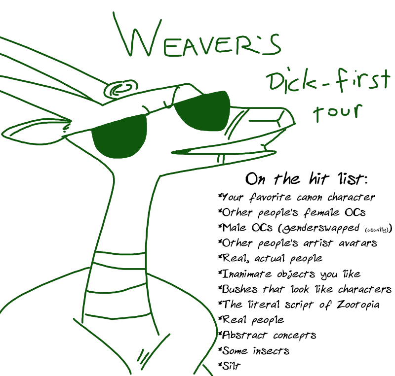 antelope anthro antlers disney eyewear fan_character grin horn male mammal smile solo sunglasses teeth text the_weaver the_weaver_(character) zootopia