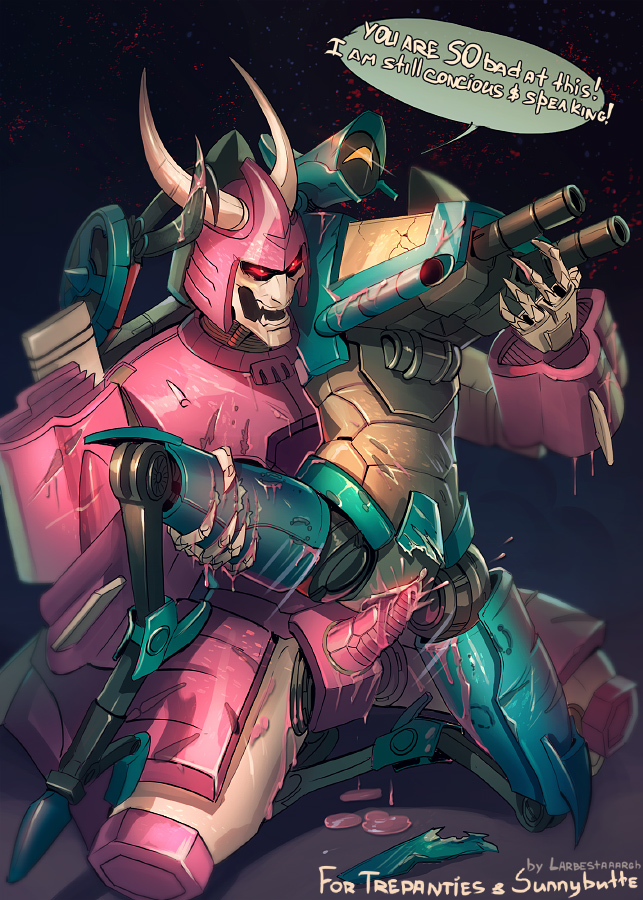 1_eye alien angry blood claws cum cum_inside cybertronian cyclonus dialogue digital_media_(artwork) duo english_text fangs female gore gun horn humanoid larrydraws living_machine machine male male/female not_furry open_mouth penetration penis pink_blood pussy ranged_weapon red_eyes robot simple_background teeth text transformers vaginal vaginal_penetration weapon whirl_(transformer) yellow_eyes