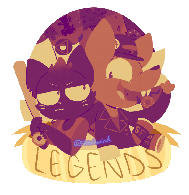 canine cat english_text feline fletchwind fox gregg_(nitw) mae_(nitw) mammal night_in_the_woods outside text