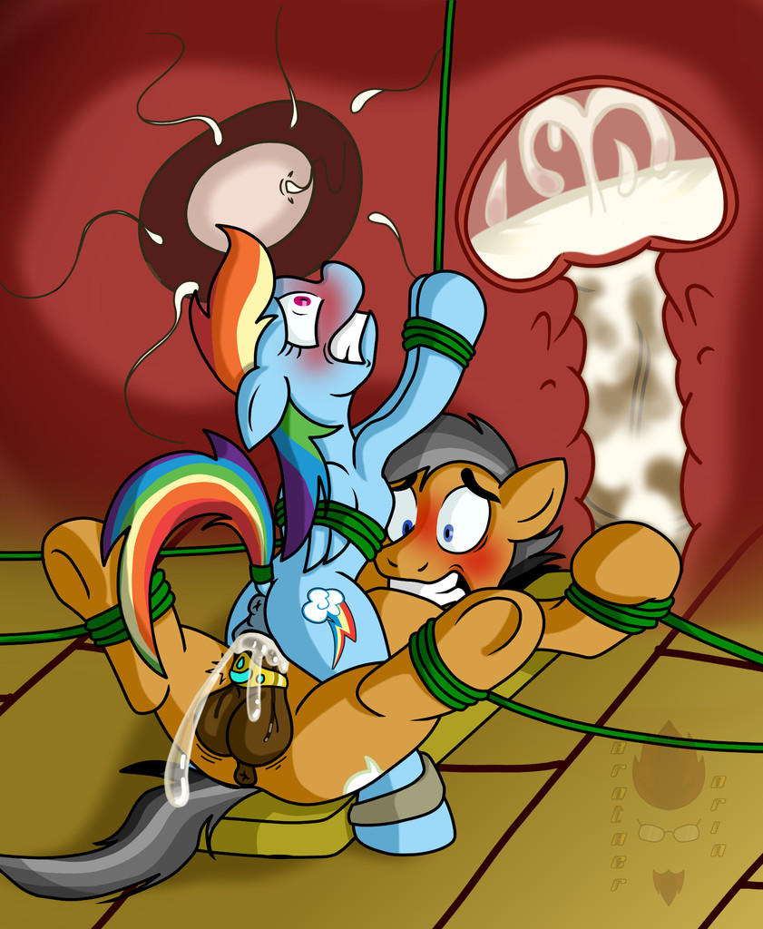 bdsm better_version_at_source blush bondage bound cum cum_in_pussy cum_inside forced friendship_is_magic impregnation internal my_little_pony orintakoda rainbow_dash_(mlp) restrained