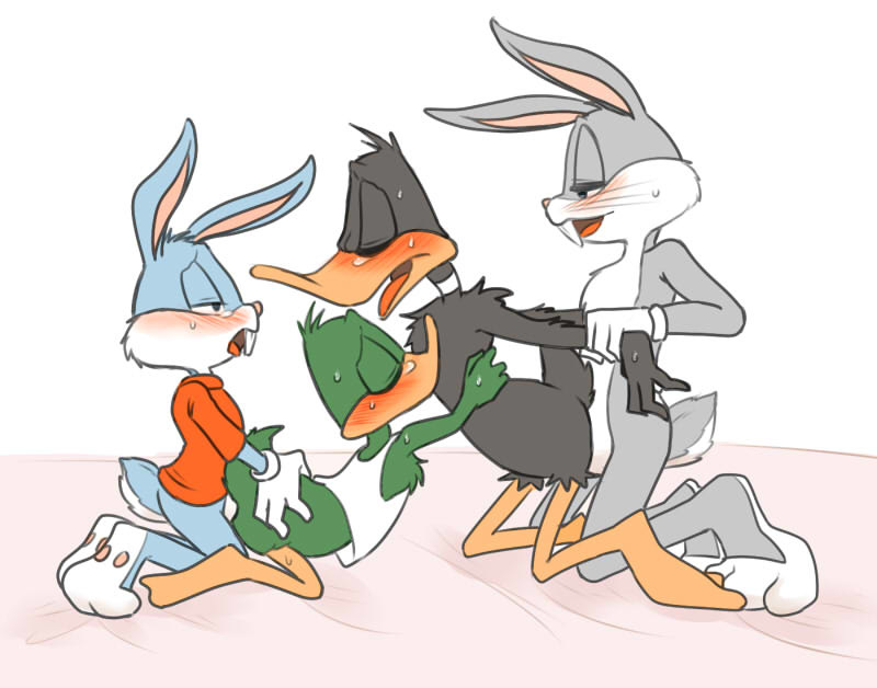 anal anthro avian bird bugs_bunny buster_bunny cub daffy_duck duck lagomorph looney_tunes male male/male mammal plucky_duck rabbit tiny_toon_adventures warner_brothers young zehn