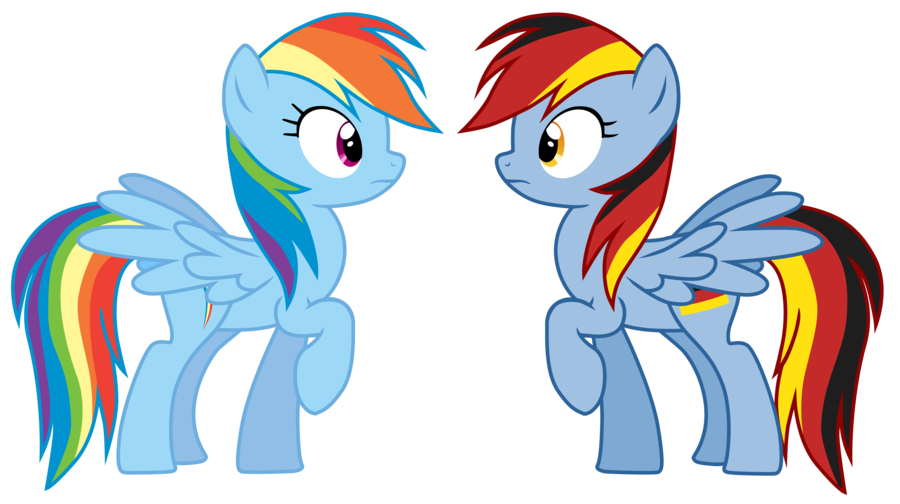 :i cutie_mark equine fan_character feathered_wings feathers female feral friendship_is_magic german_dash hair mammal multicolored_hair my_little_pony pegasus rainbow_dash_(mlp) rainbow_hair trunksi wings