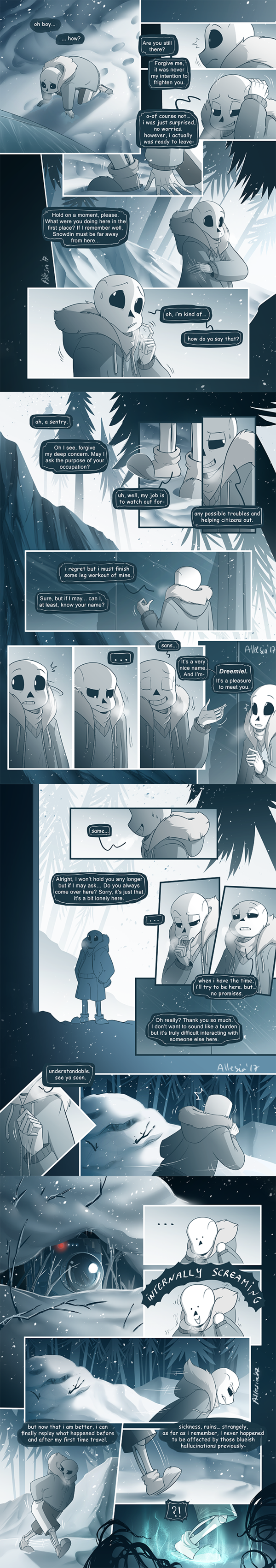 2017 absurd_res allesiathehedge animated_skeleton bone clothed clothing comic english_text hi_res male sans_(undertale) skeleton text undead undertale video_games