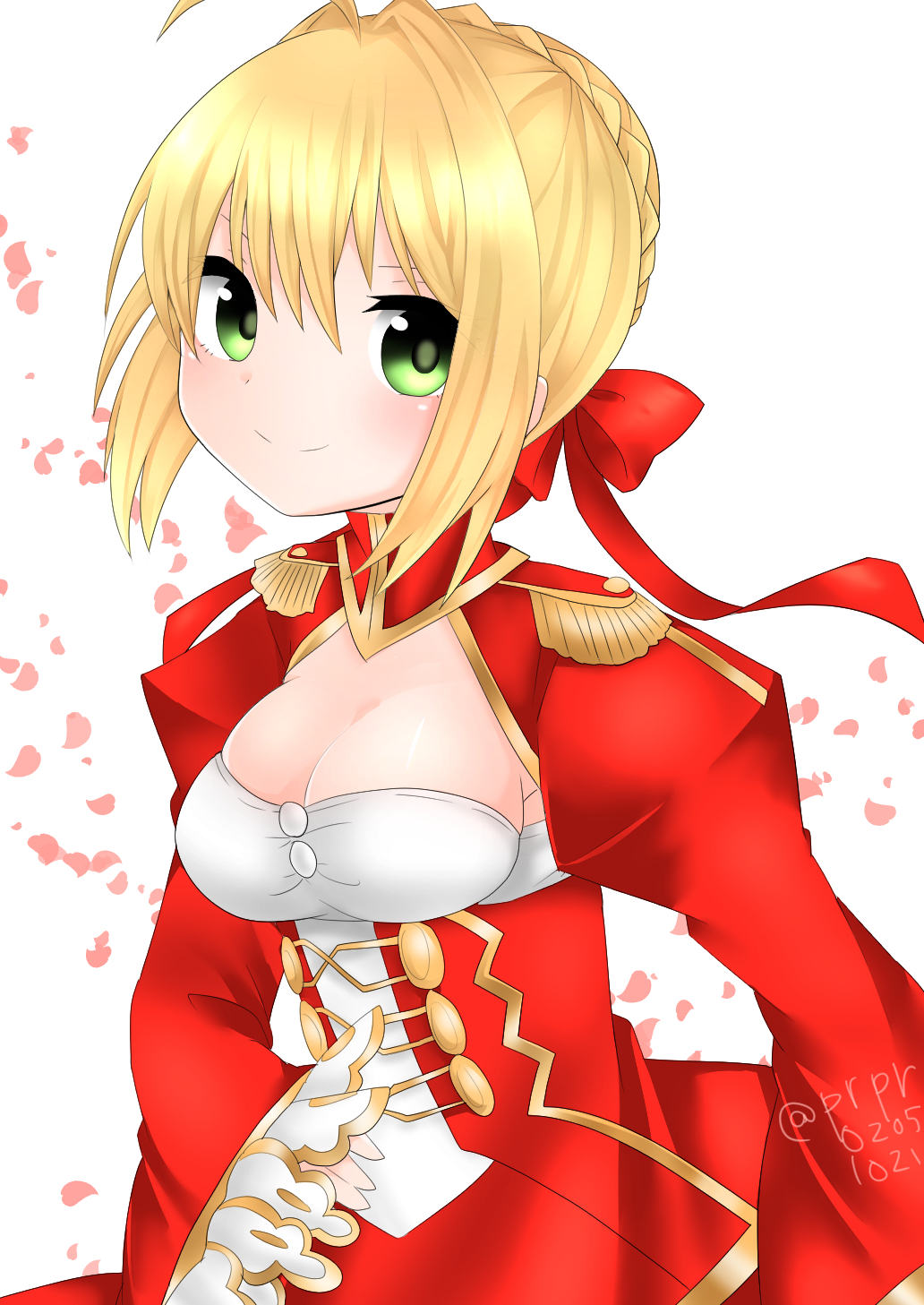 1girl blonde_hair fate/grand_order saber_(fate/extra) solo