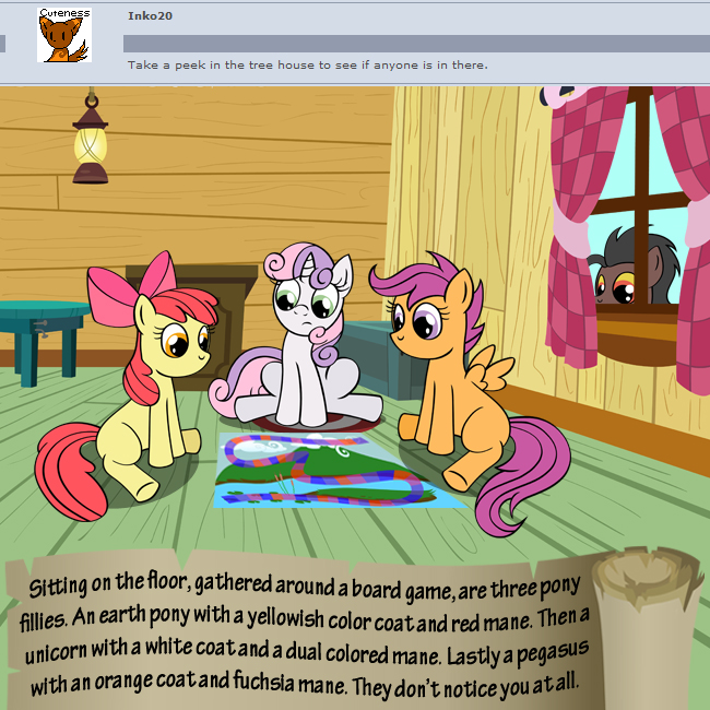 apple_bloom_(mlp) bitterplaguerat board_game earth_pony equine feathers friendship_is_magic horn horse loki_(bitterplaguerat) mammal my_little_pony pegasus pony scootaloo_(mlp) sweetie_belle_(mlp) table text unicorn wings