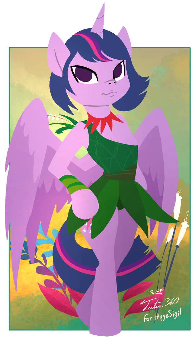 ashi_(character) equine female friendship_is_magic horse looking_at_viewer mammal my_little_pony pony samurai_jack tsitra360 twilight_sparkle_(mlp)