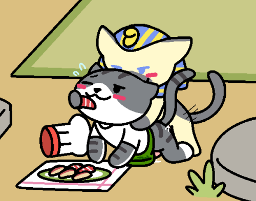 blush cum duo feline krixatacavern male male/male mammal neko_atsume