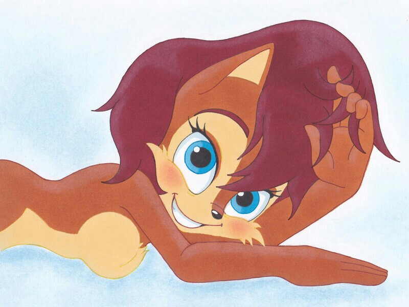 azumiangel female sally_acorn sonic_(series) tagme