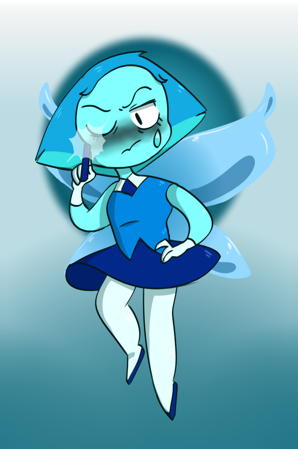 angry aquamarine blueberrydrawings cartoon_network gem invalid_color small_(disambiguation) smol steven_universe weapon