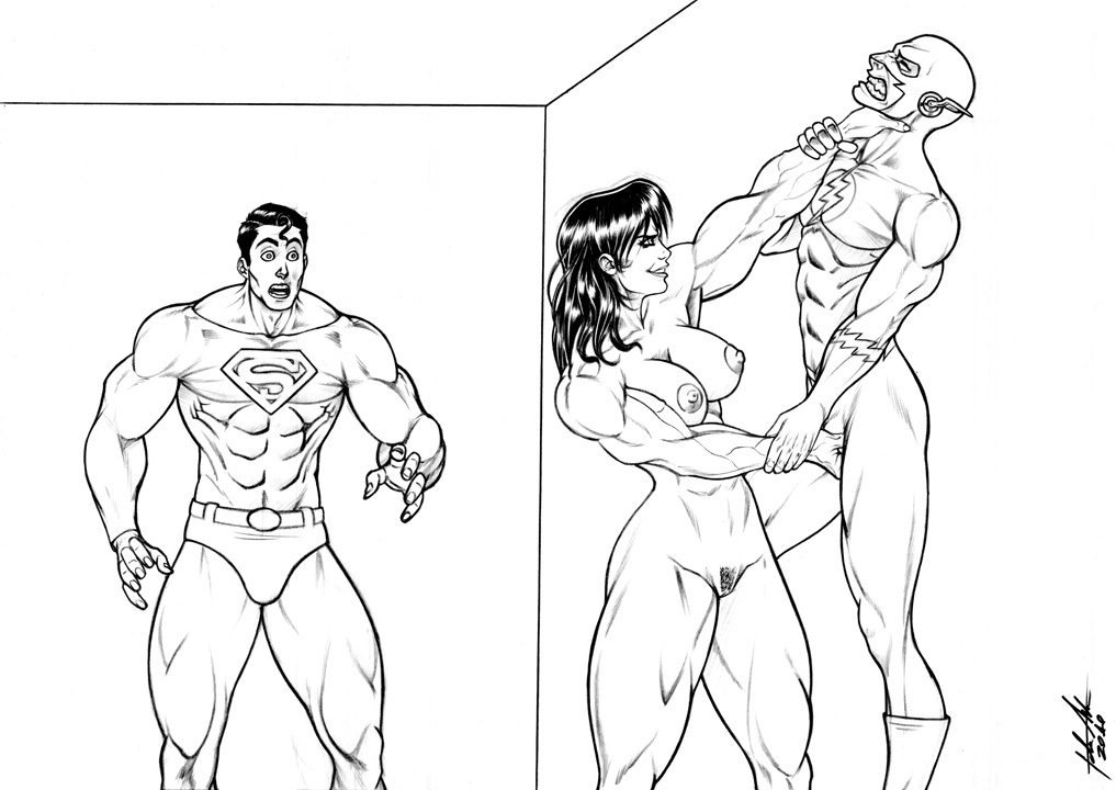 dc flash marvel she-hulk superman