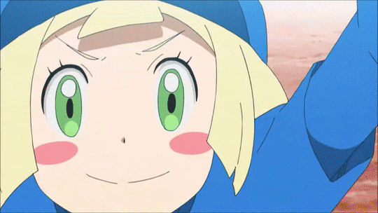 1girl alolan_vulpix baseball baseball_uniform blonde_hair blush green_eyes lillie_(pokemon) pokemon pokemon_(anime) pokemon_sm pokemon_sm_(anime)
